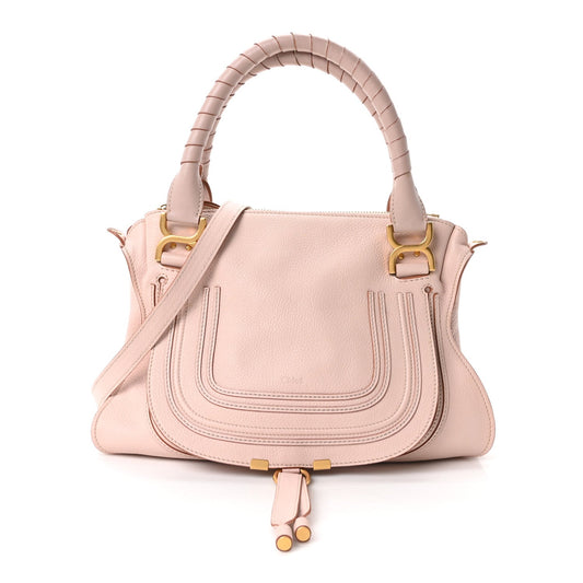 Medium Calfskin Satchel Bag - Pink
