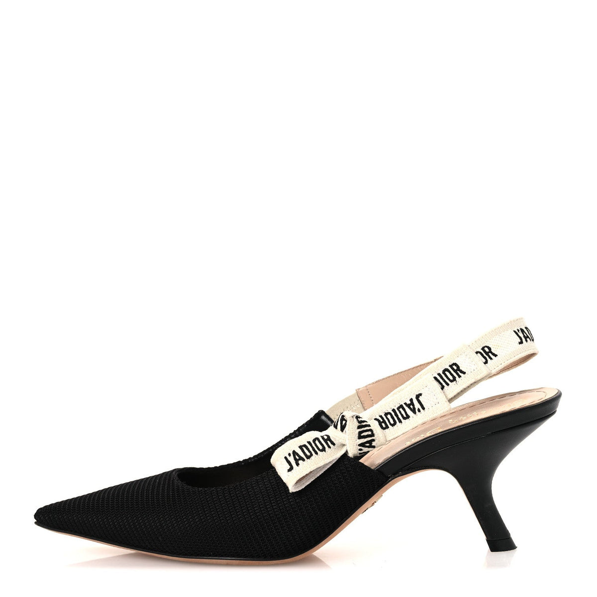 Christian Dior Technical Canvas Women's J'Adior Slingback 65mm Pumps 39.5 Black