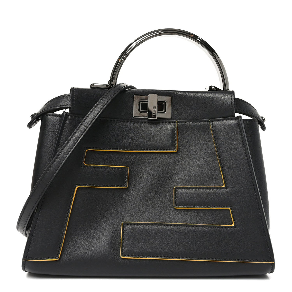 Mini Nappa Satchel Bag - Black