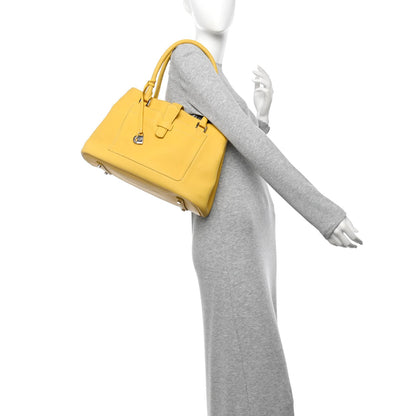 Calfskin Handbag - Yellow