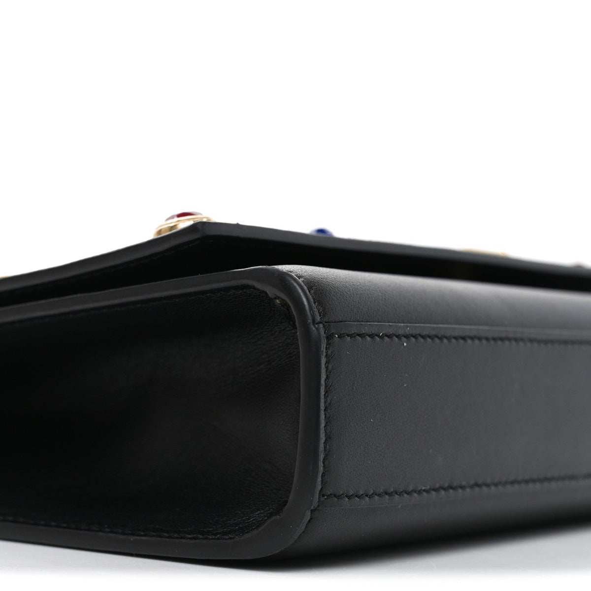 Medium Calfskin Satchel Bag - Black