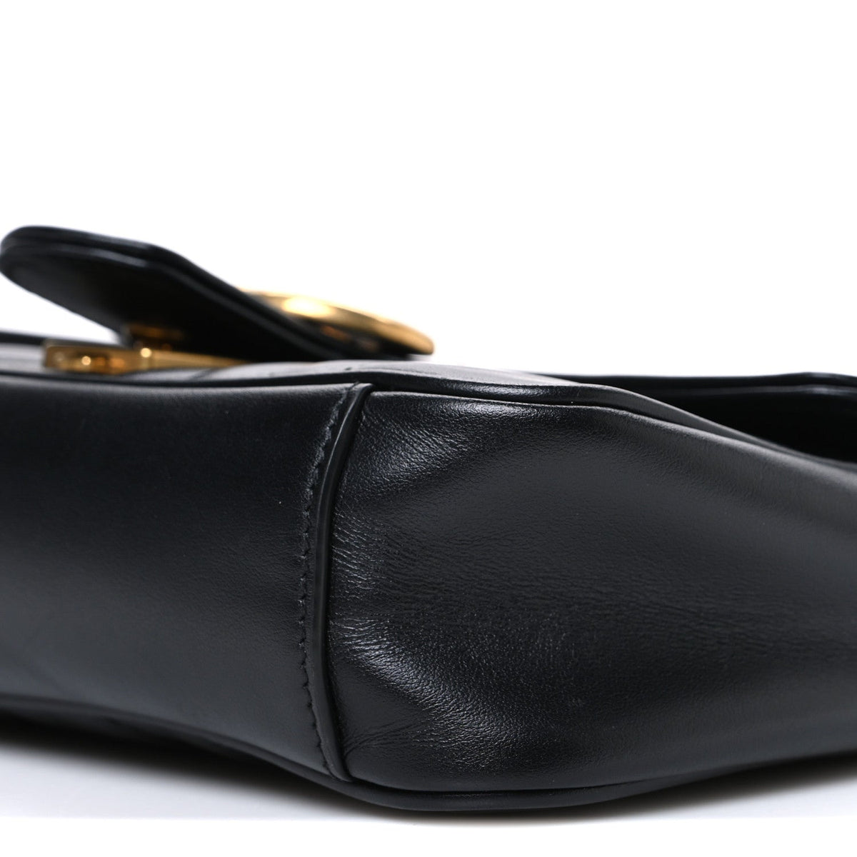 Mini Calfskin Shoulder Bag - Black