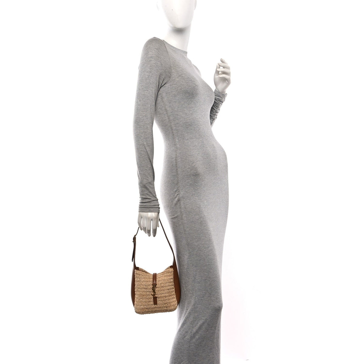Calfskin Hobo Bag - Natural