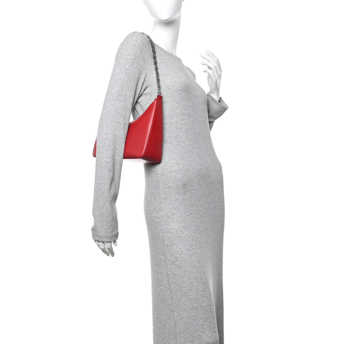 Small Calfskin Shoulder Bag - Red