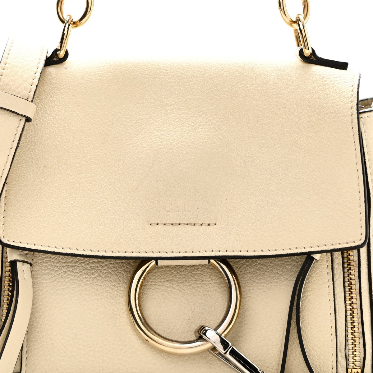 Mini Calfskin Shoulder Bag - White
