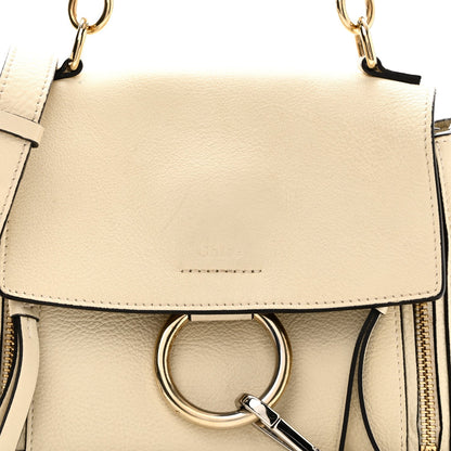 Mini Calfskin Shoulder Bag - White