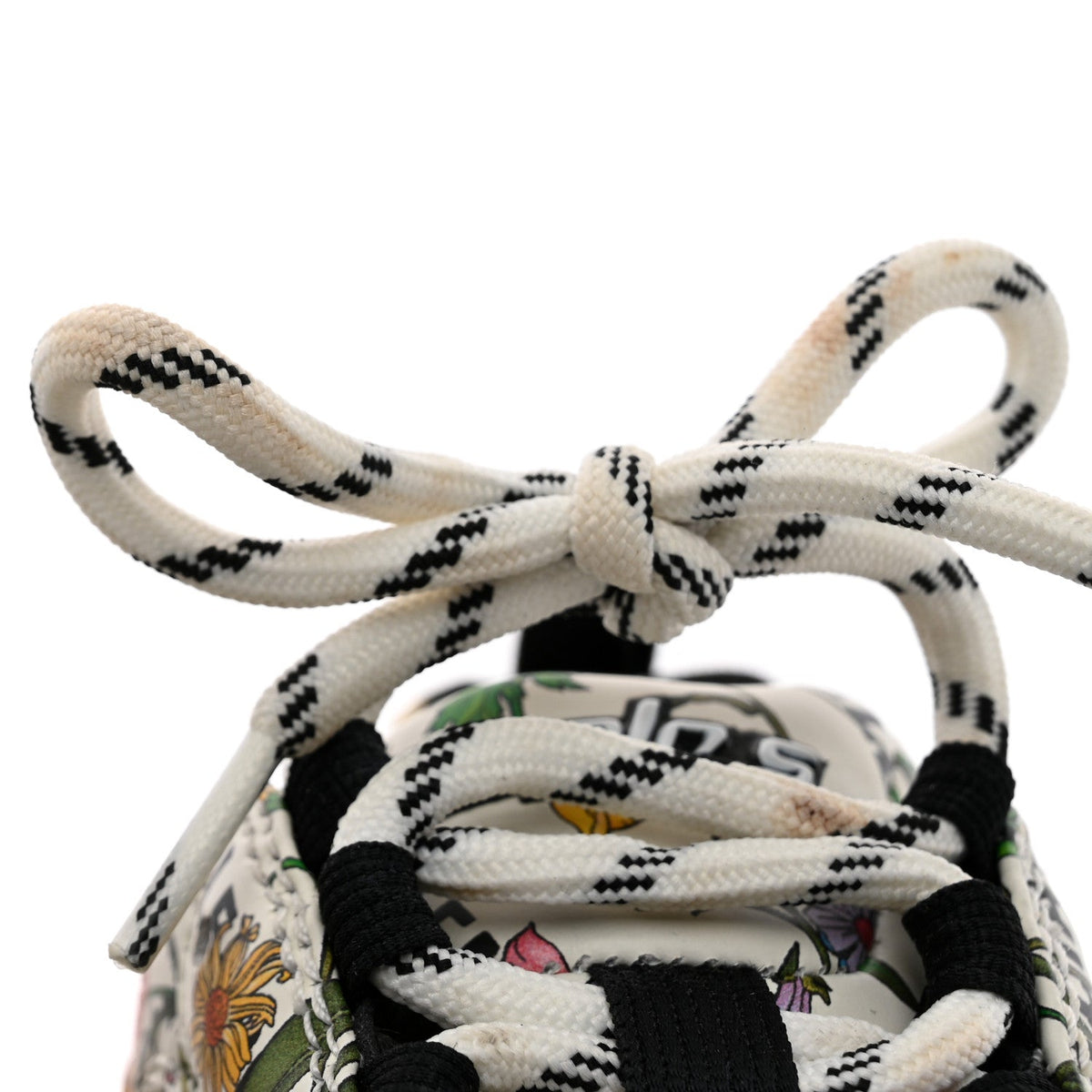 Balenciaga Fabric Women's Flora Triple S Sneakers Multicolor White
