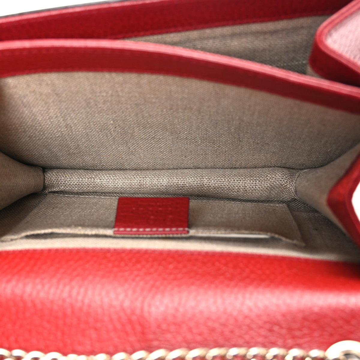 Small Calfskin Shoulder Bag - Red