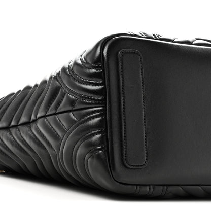 Medium Lambskin Tote Bag - Black