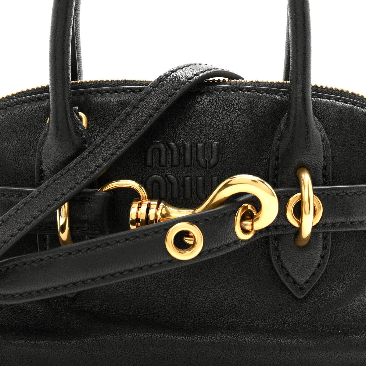 Mini Nappa Handbag - Black