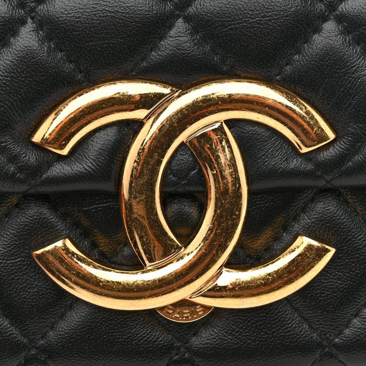Mini Quilted Lambskin Flap Shoulder Bag - Black