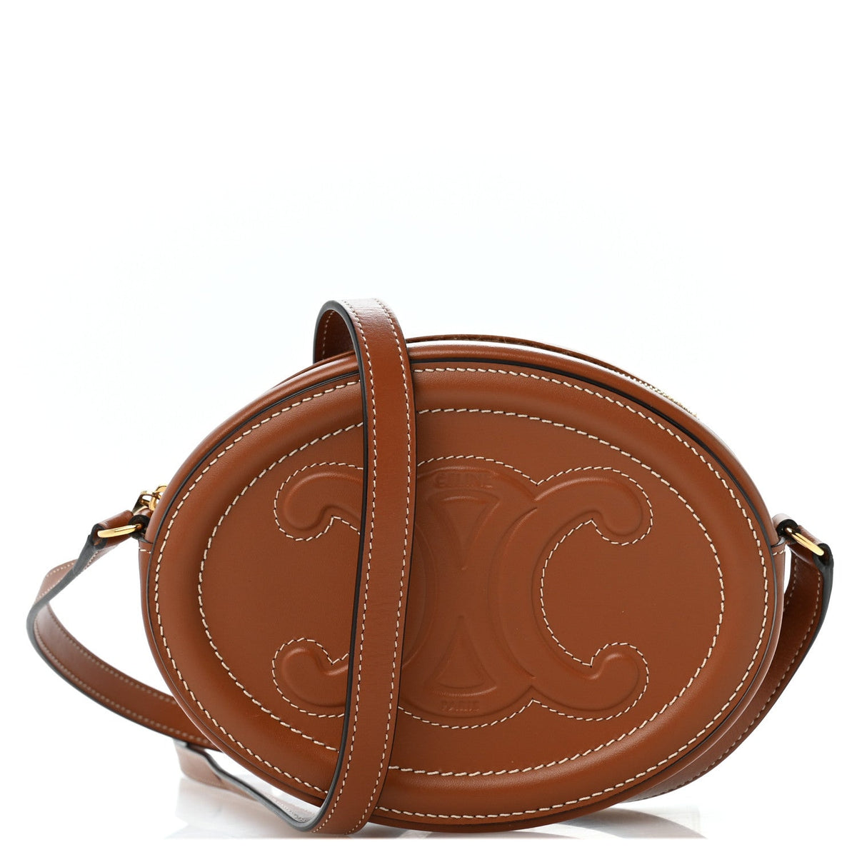Small Calfskin Crossbody Bag - Tan