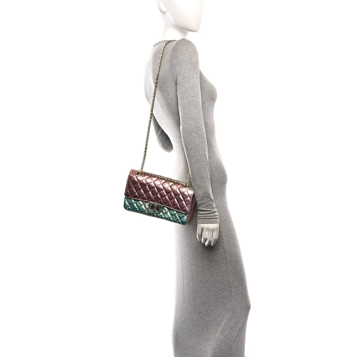 Quilted Goatskin Flap Shoulder Bag