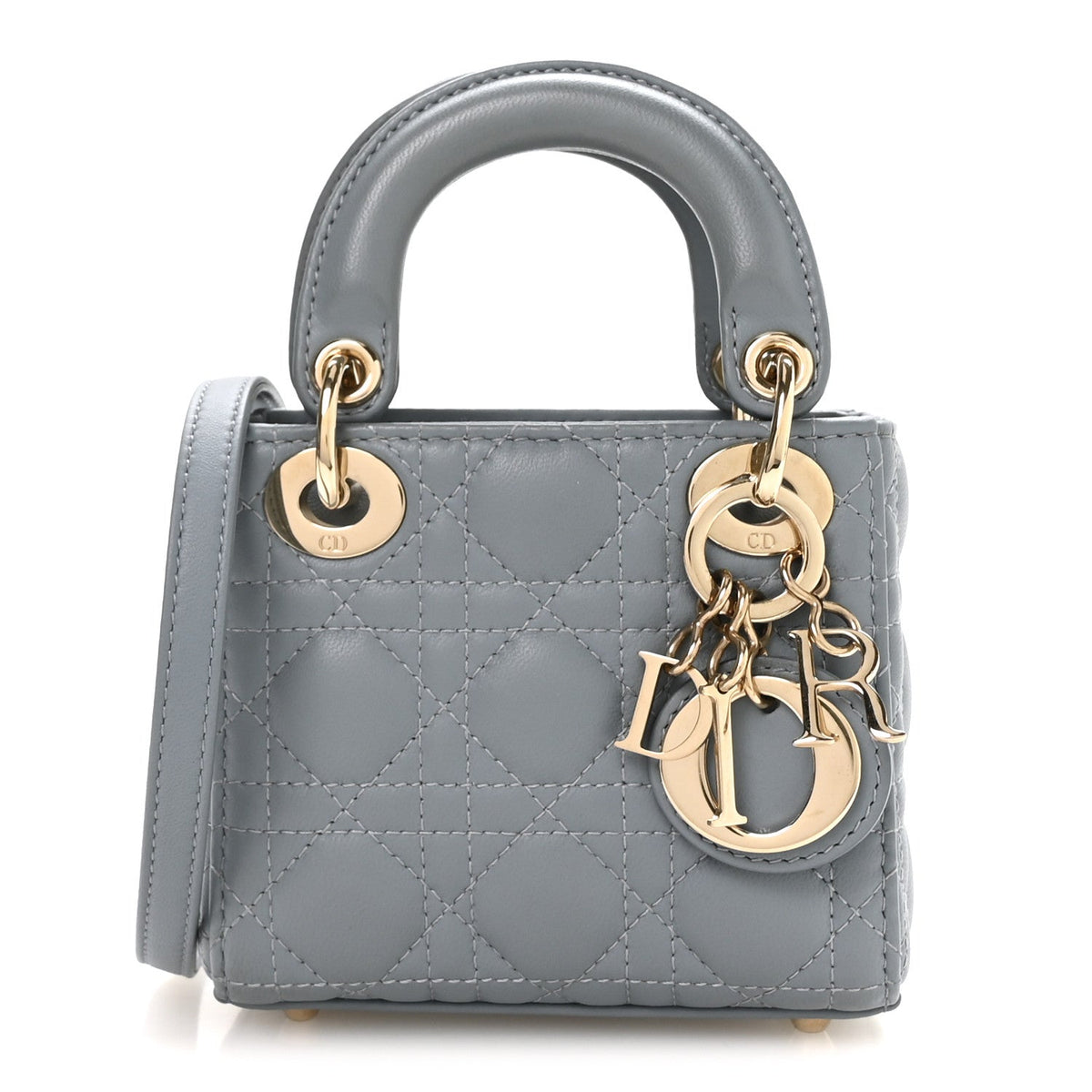Lambskin Handbag - Blue