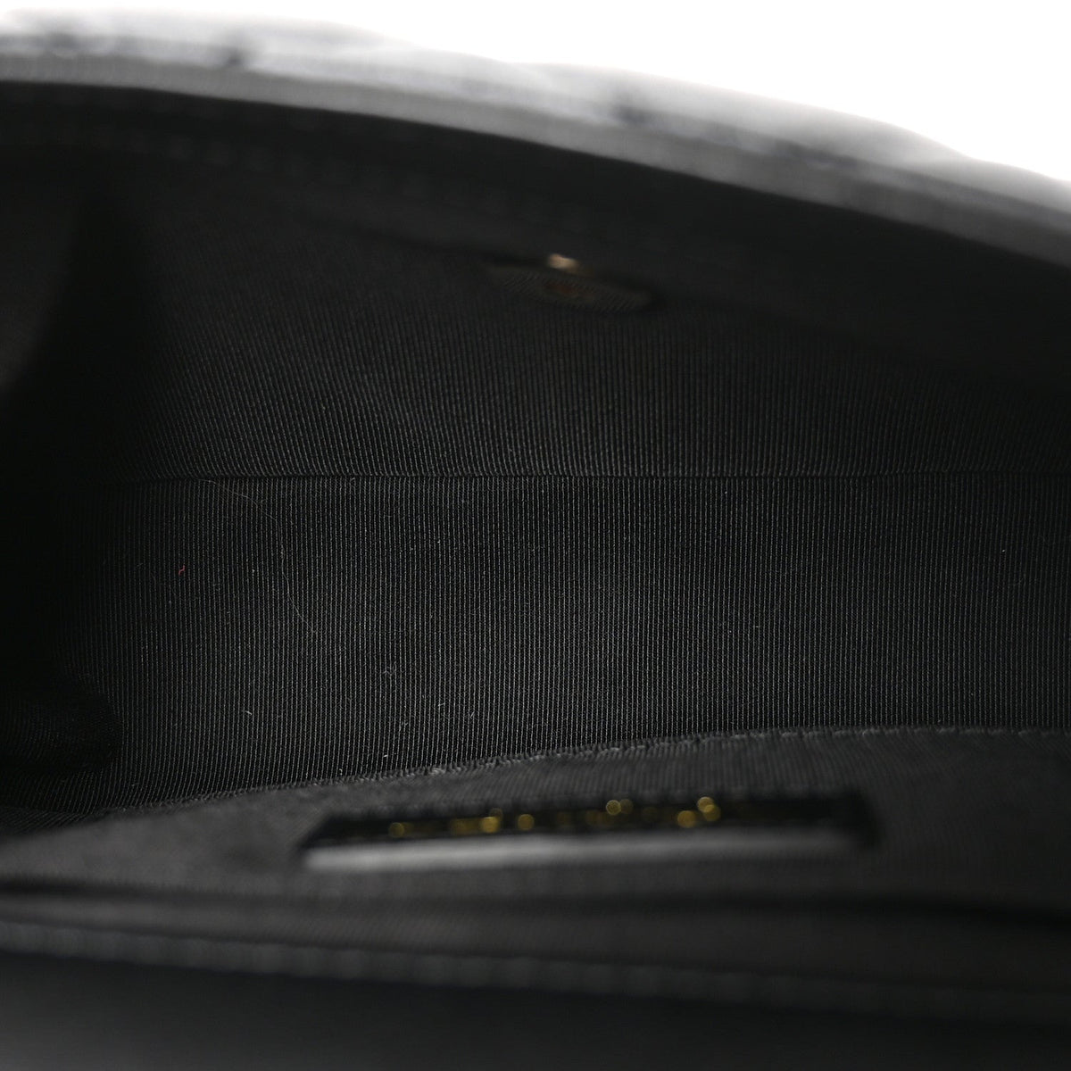 Small Quilted Lambskin Flap Shoulder Bag - Black