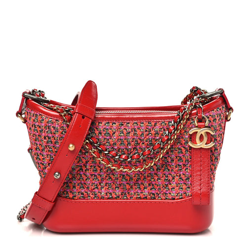 Small Calfskin Hobo Bag - Red