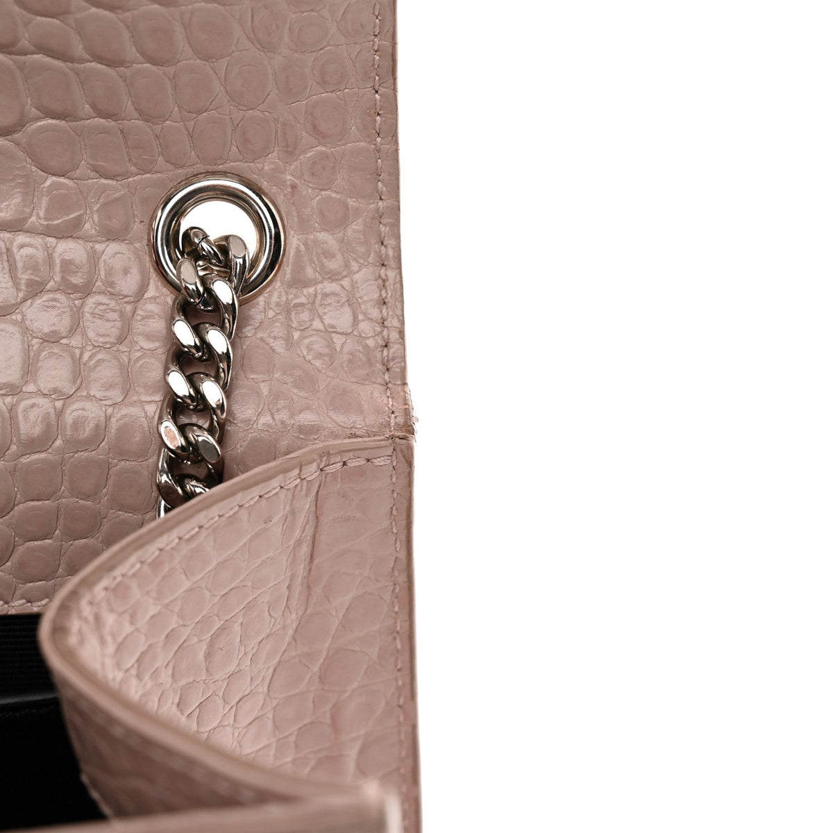 Medium Calfskin Satchel Bag - Pink