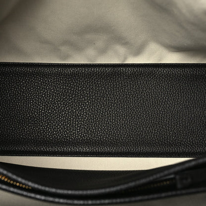 Calfskin Suede Handbag - Beige