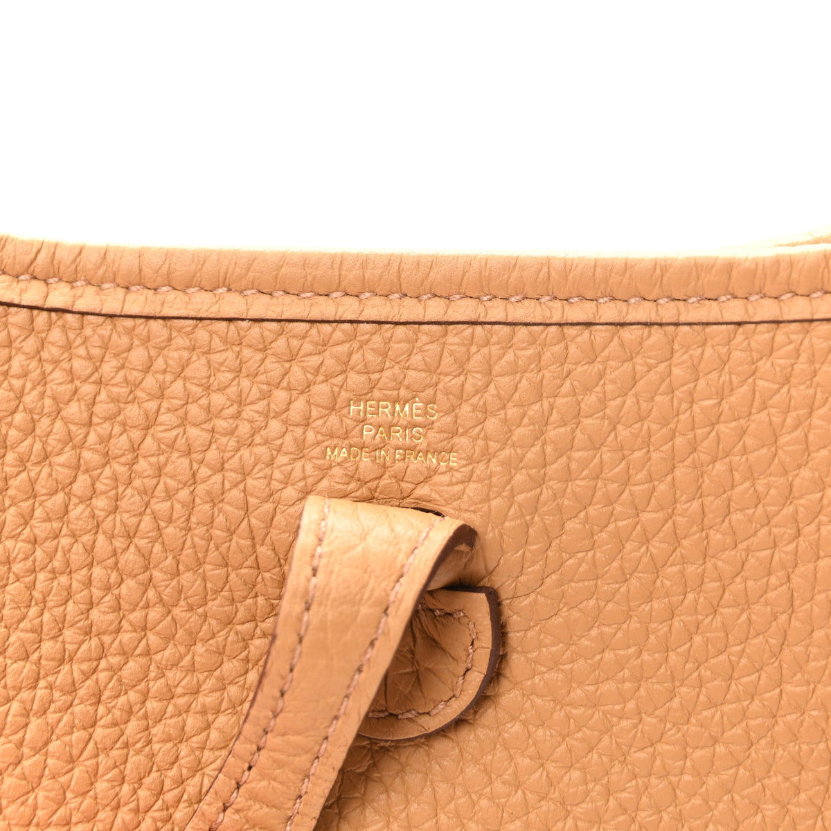 Taurillon Clemence Evelyne Tpm Biscuit Handbag