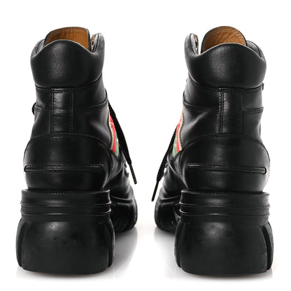 Gucci Calfskin Web Women's Interlocking G Boots 38 Black