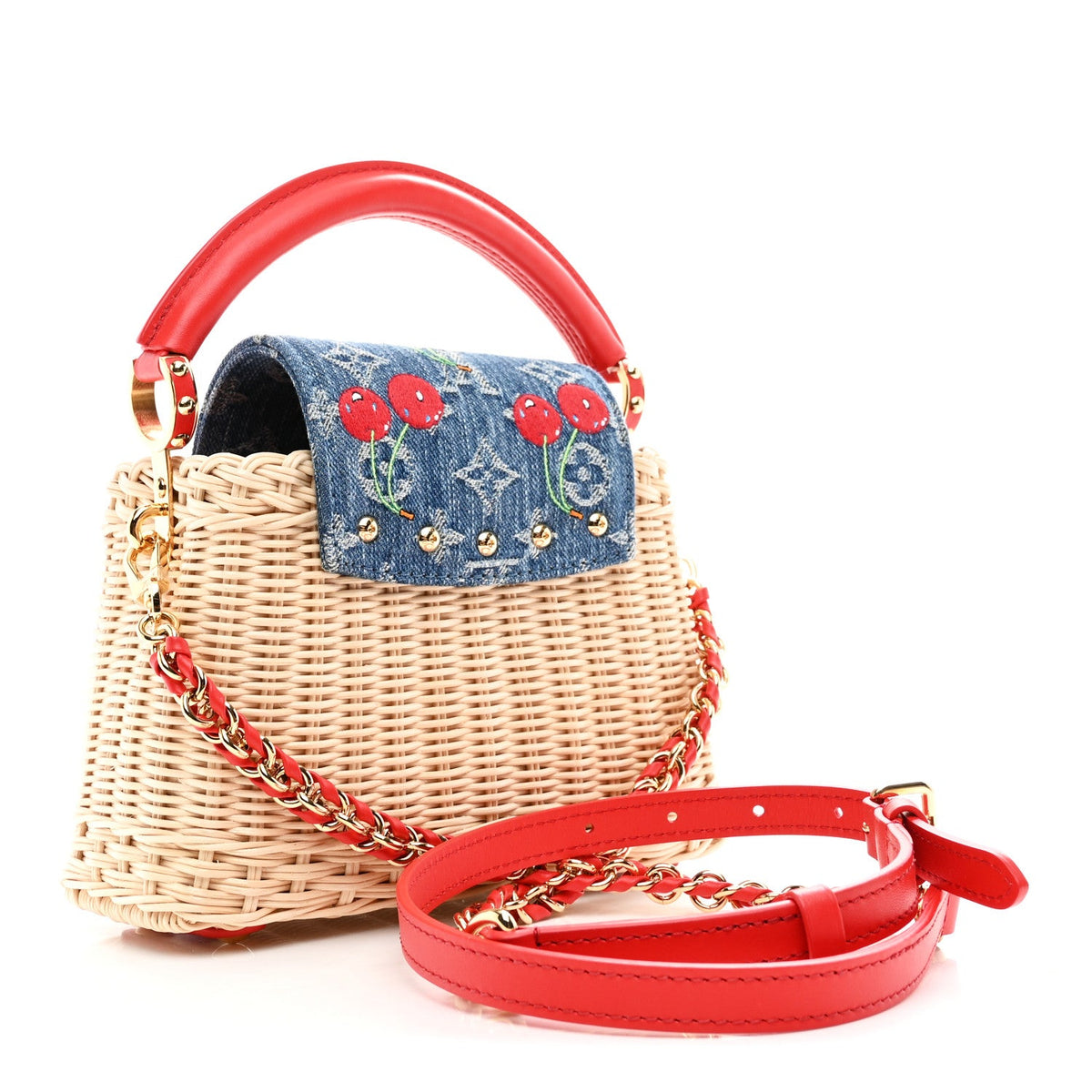 Mini Calfskin Handbag - Tan