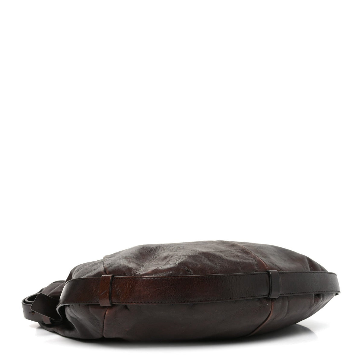 Medium Leather Handbag - Brown