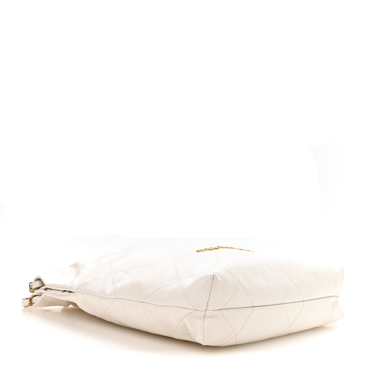 Small Quilted Calfskin Handbag - White
