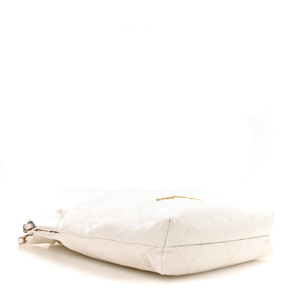 Small Quilted Calfskin Handbag - White