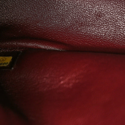 Quilted Calfskin Flap Shoulder Bag - Black