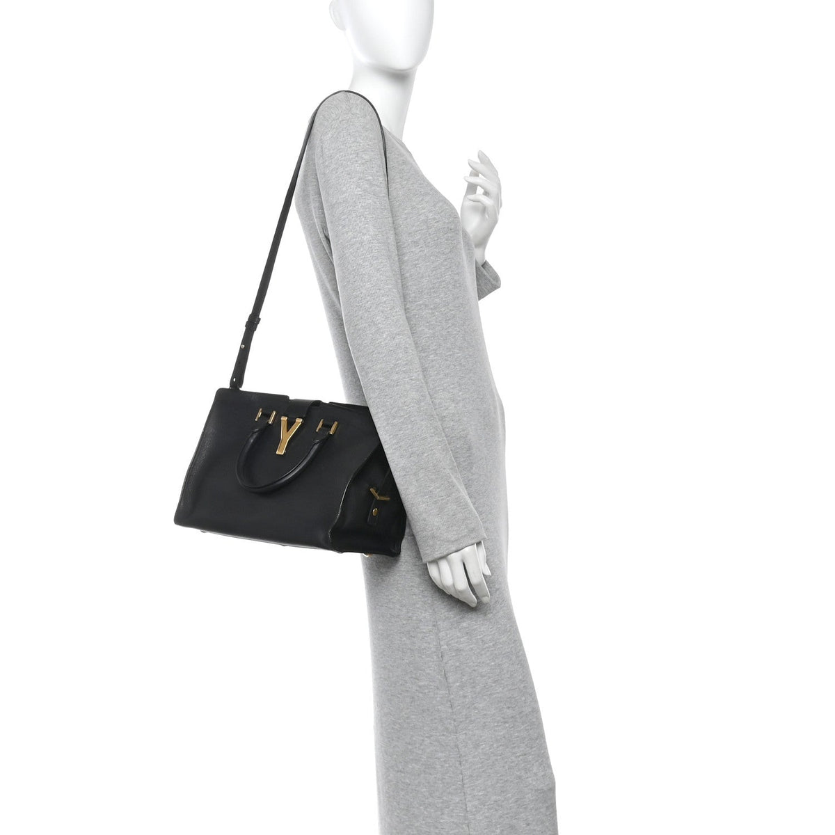 Small Calfskin Handbag - Black