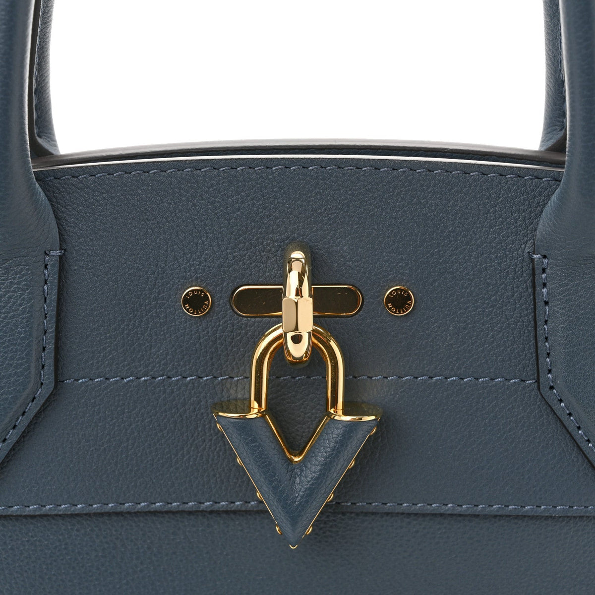 Calfskin Handbag - Blue