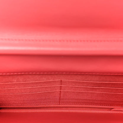 Quilted Caviar Wallet Bag - Pink