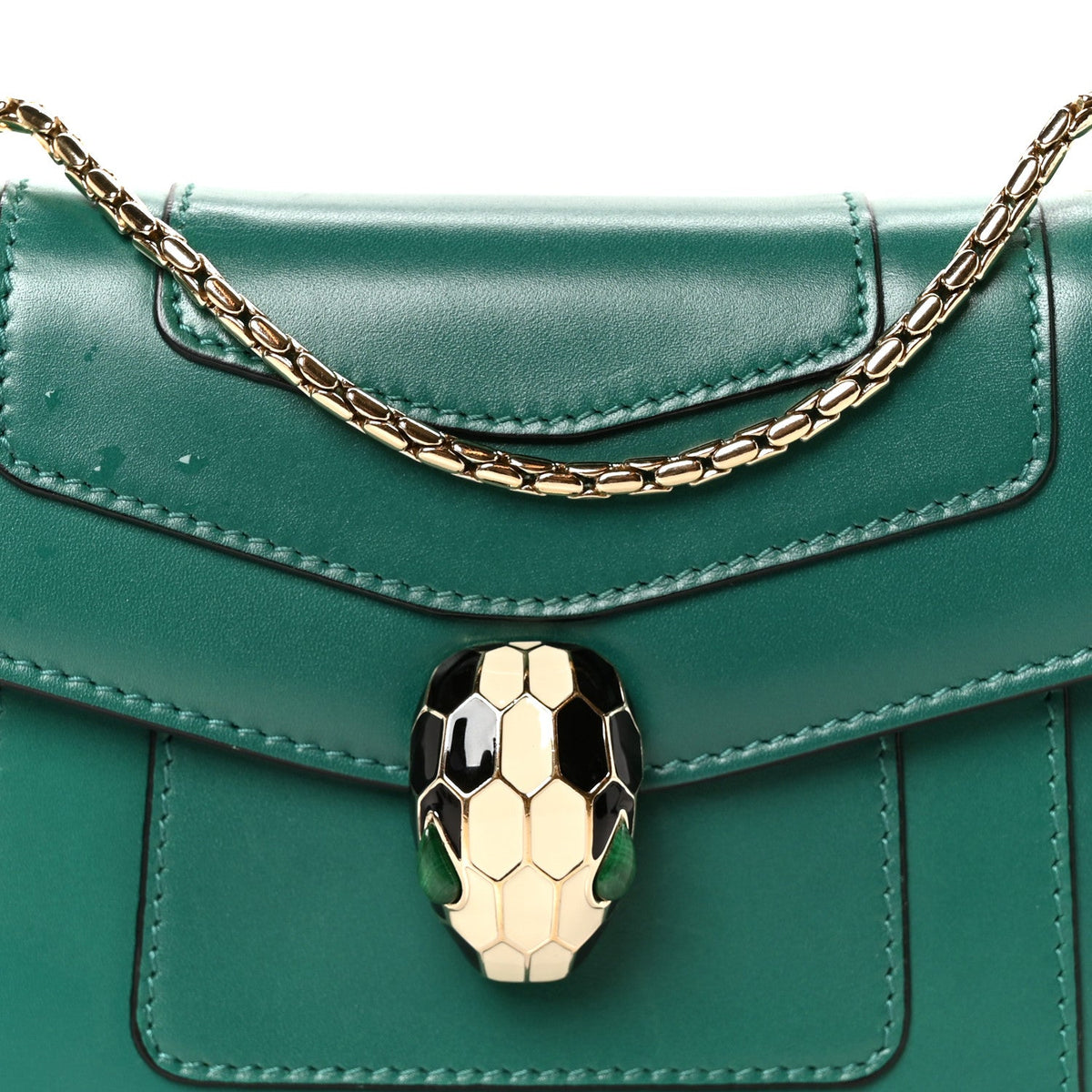 Small Calfskin Crossbody Bag - Green