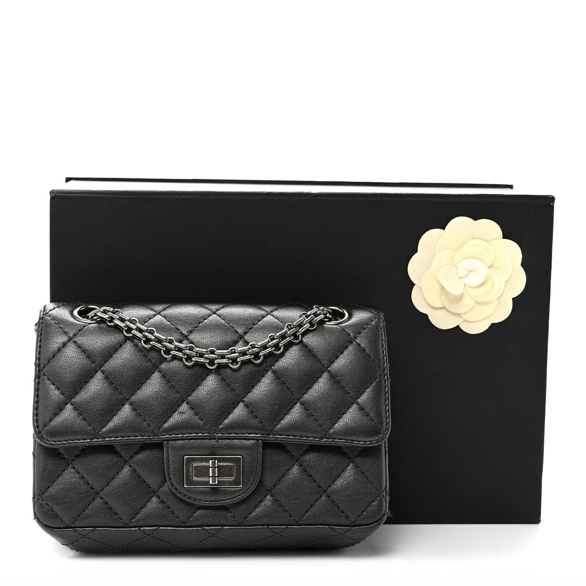 Mini Quilted Sheepskin Flap Shoulder Bag