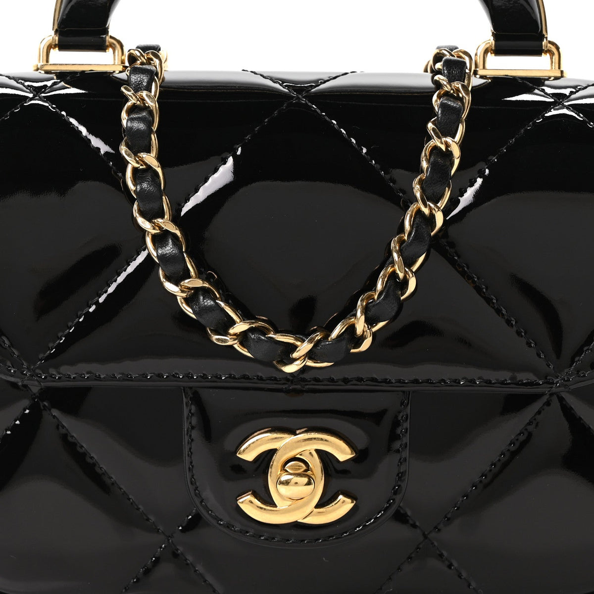 Mini Calfskin Clutch Bag - Black