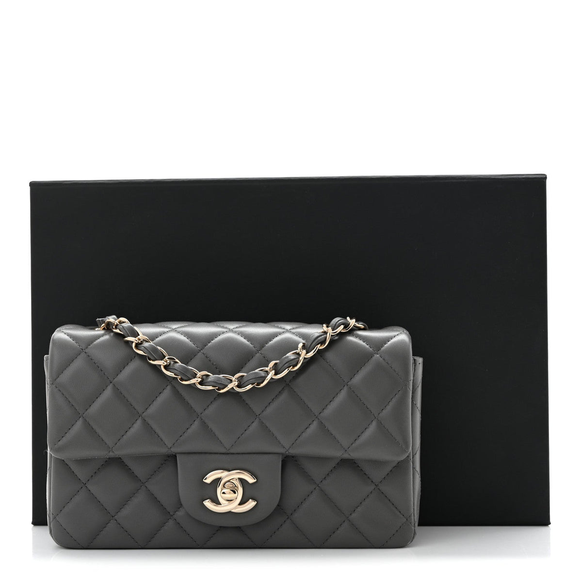 Mini Quilted Lambskin Flap Shoulder Bag - Tan