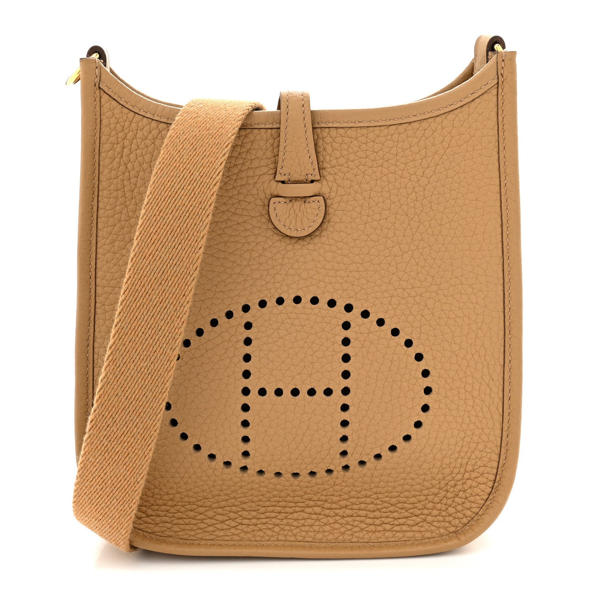 Taurillon Clemence Evelyne Tpm Biscuit Handbag