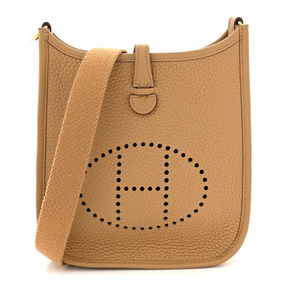 Taurillon Clemence Evelyne Tpm Biscuit Handbag