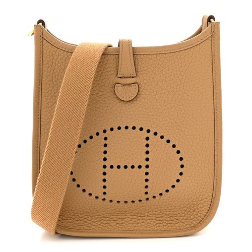 Taurillon Clemence Evelyne Tpm Biscuit Handbag