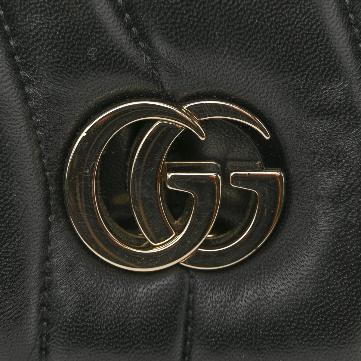Mini Quilted Lambskin Shoulder Bag - Black