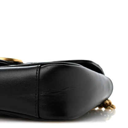 Mini Calfskin Shoulder Bag - Black