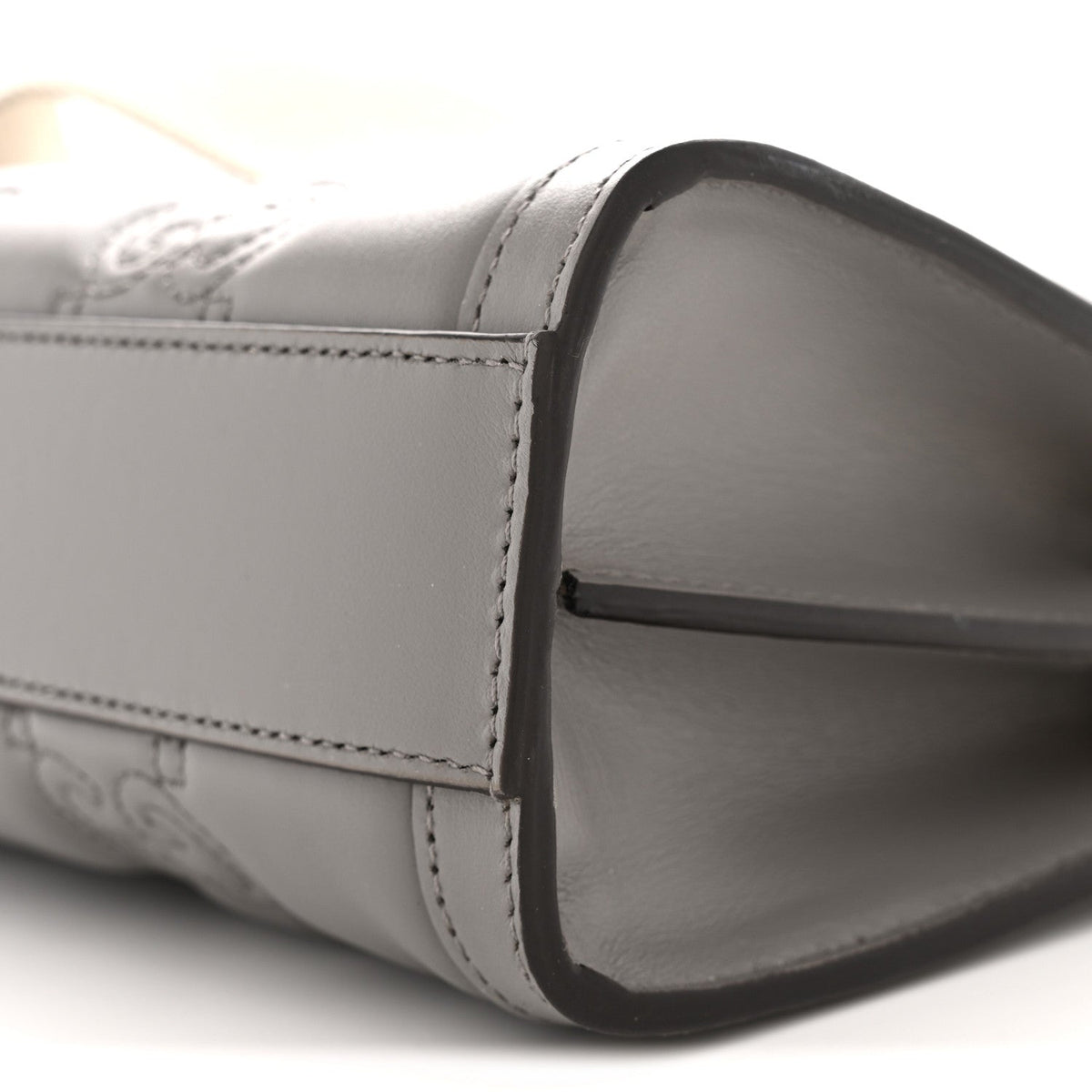 Small Calfskin Shoulder Bag - Grey
