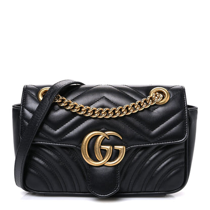 Mini Calfskin Shoulder Bag - Black