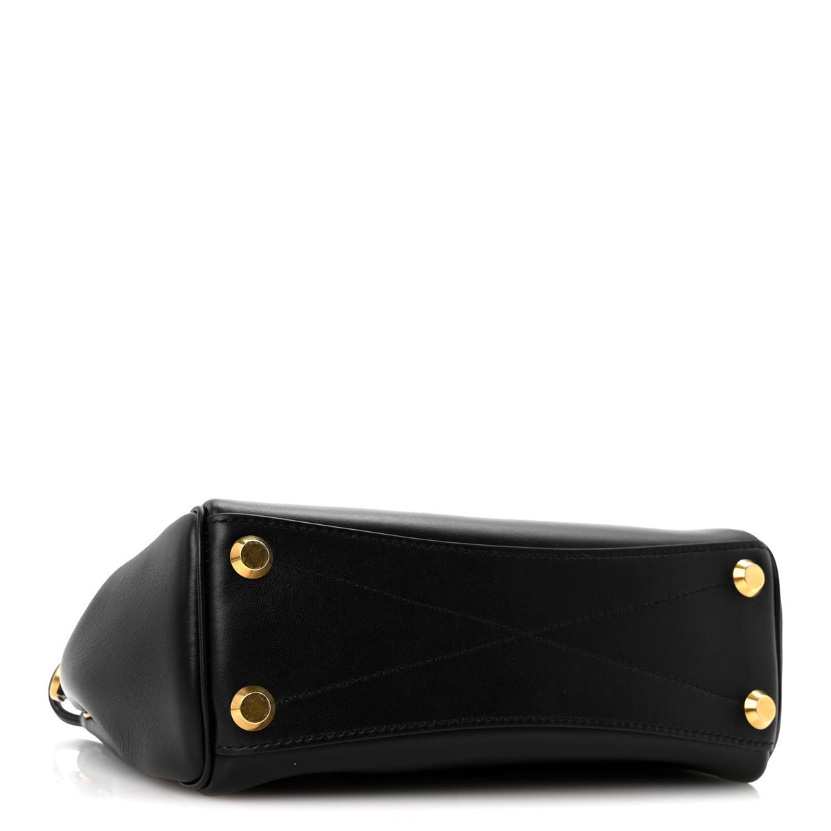 Mini Calfskin Handbag - Black