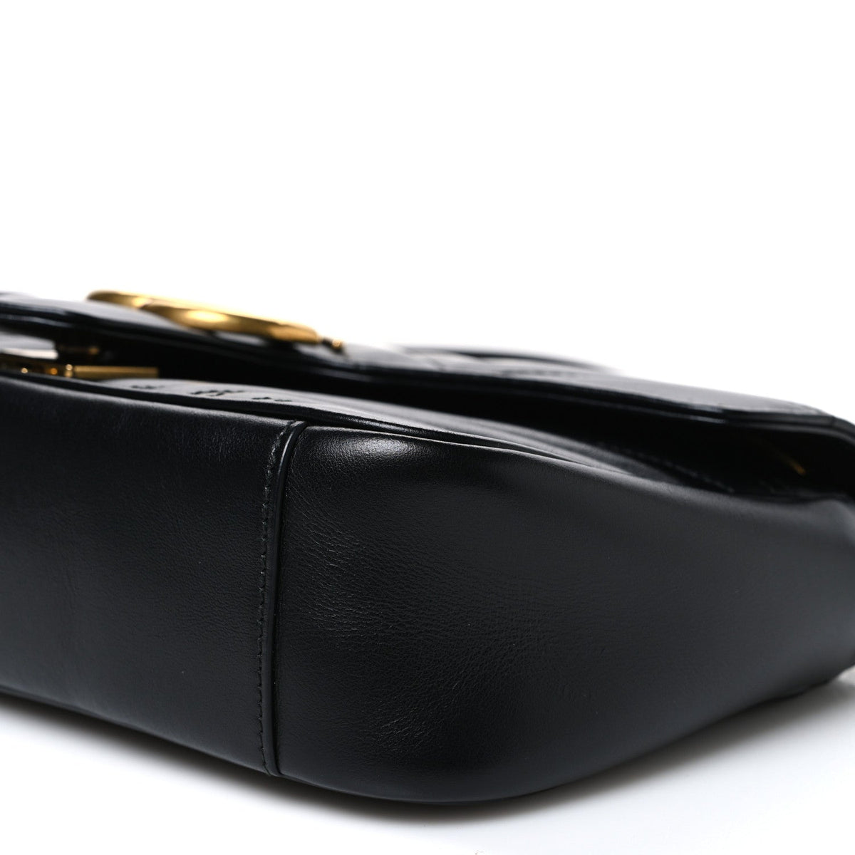 Small Calfskin Shoulder Bag - Black
