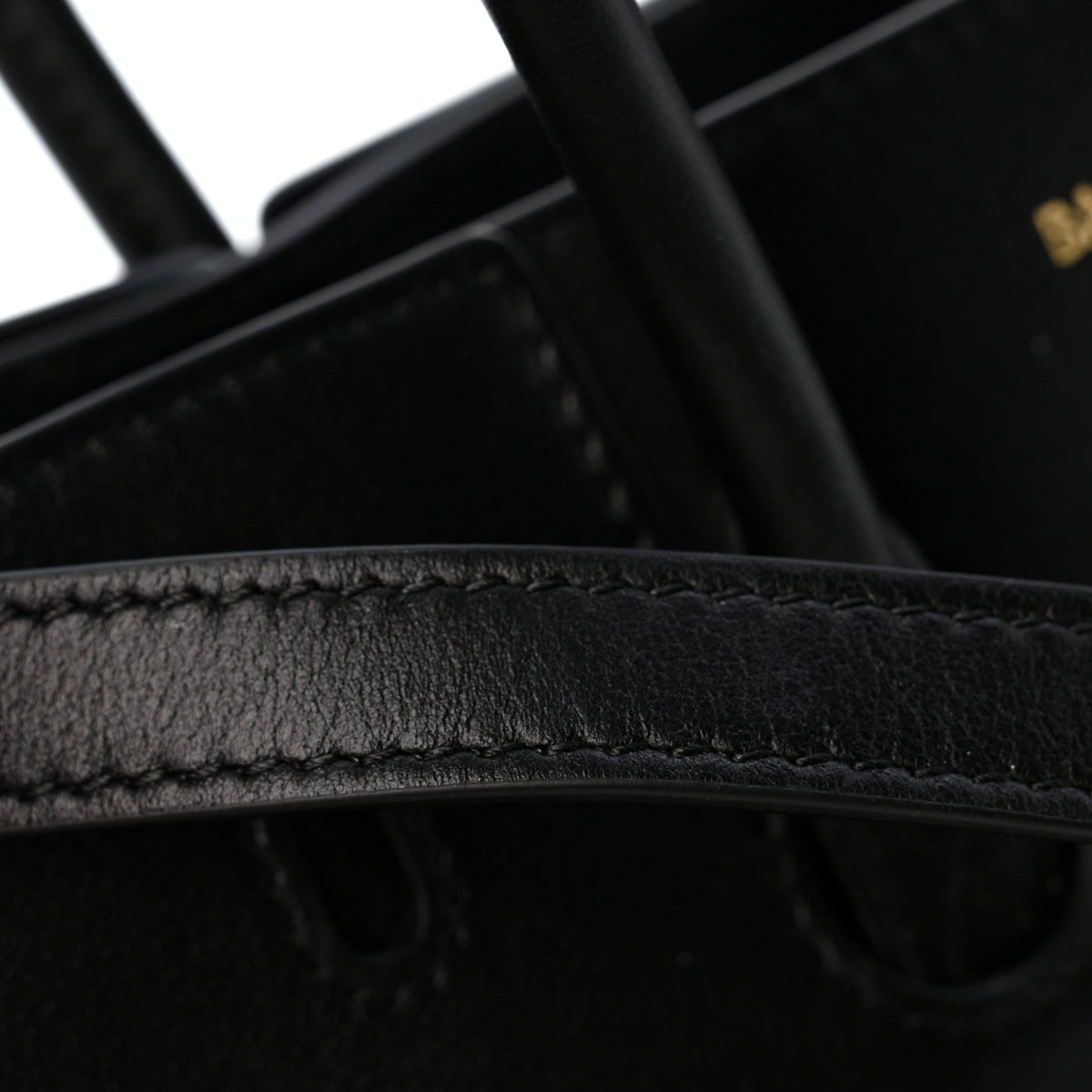 Mini Calfskin Handbag - Black