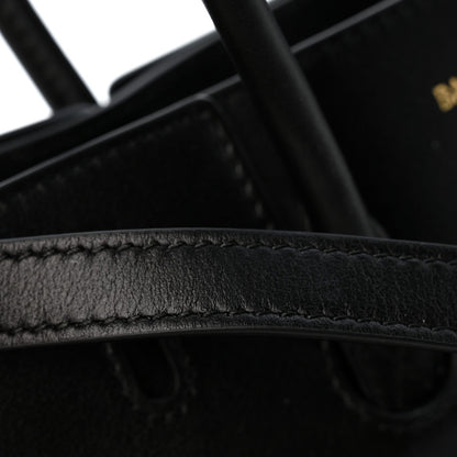 Mini Calfskin Handbag - Black