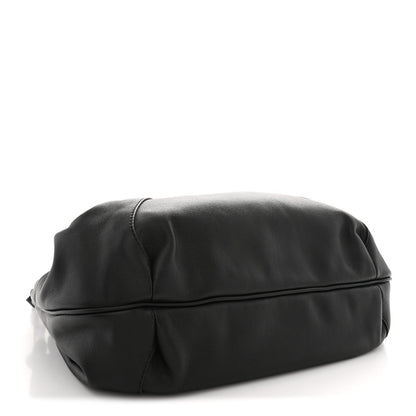 Small Calfskin Handbag - Black