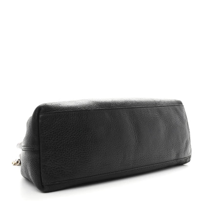 Medium Calfskin Shoulder Bag - Black