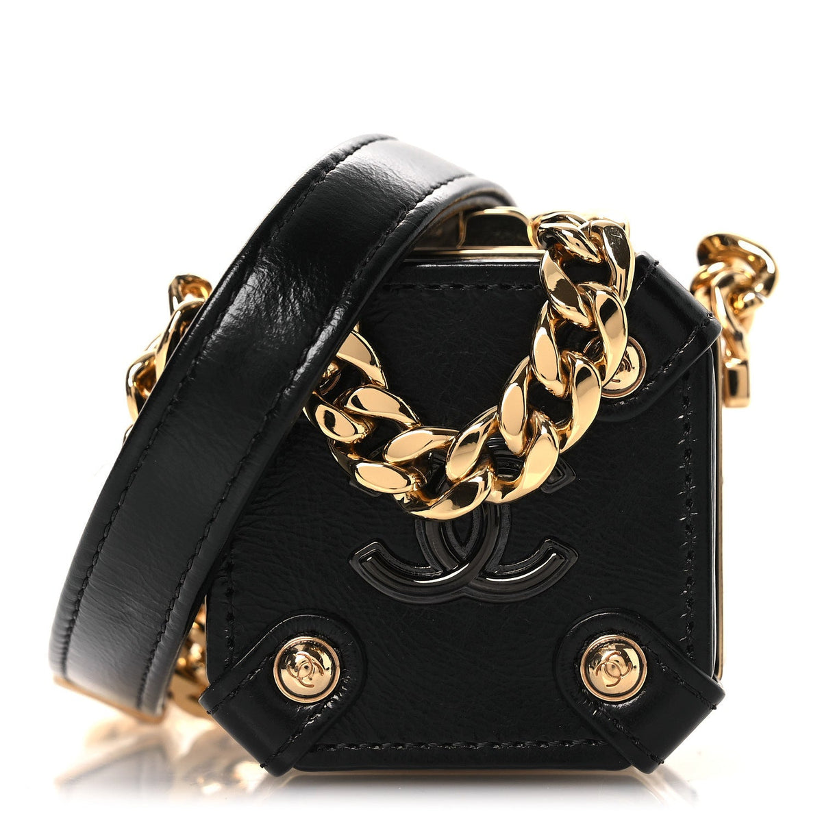Calfskin Clutch Bag - Black